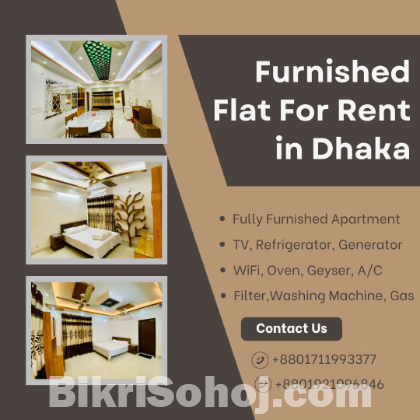 Furnished Two Bedroom Flats for Rent In Baridhara.